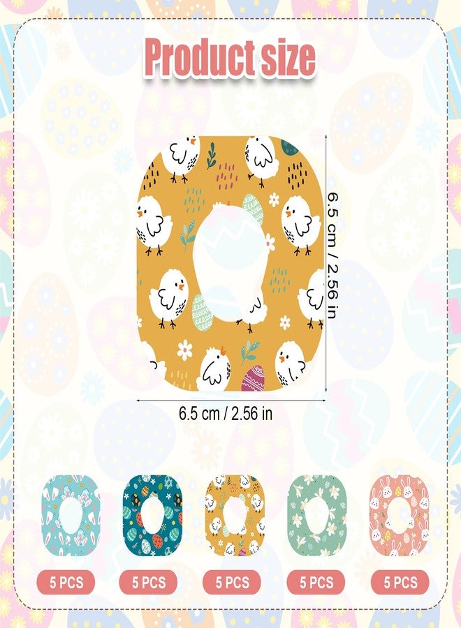 XIHIRCD 25pcs Adhesive Patches for Dexcom G7, Waterproof Adhesive Patches Easter Breathable Sensor Protector Sensor Covers Sensor Patches Overpatches for Dexcom G7 - Image 2